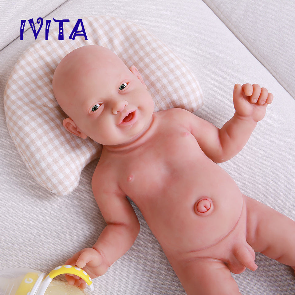 1513 IVITA 23'' Realistic Big Silicone Doll Reborn Baby Boy And Girl Laughing Doll